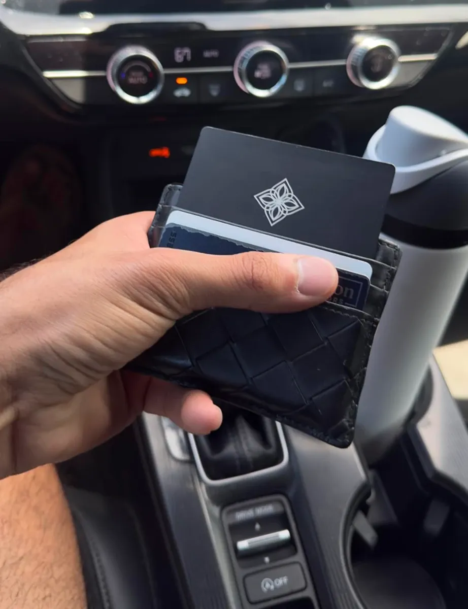 The Bloom Card in a customer’s wallet