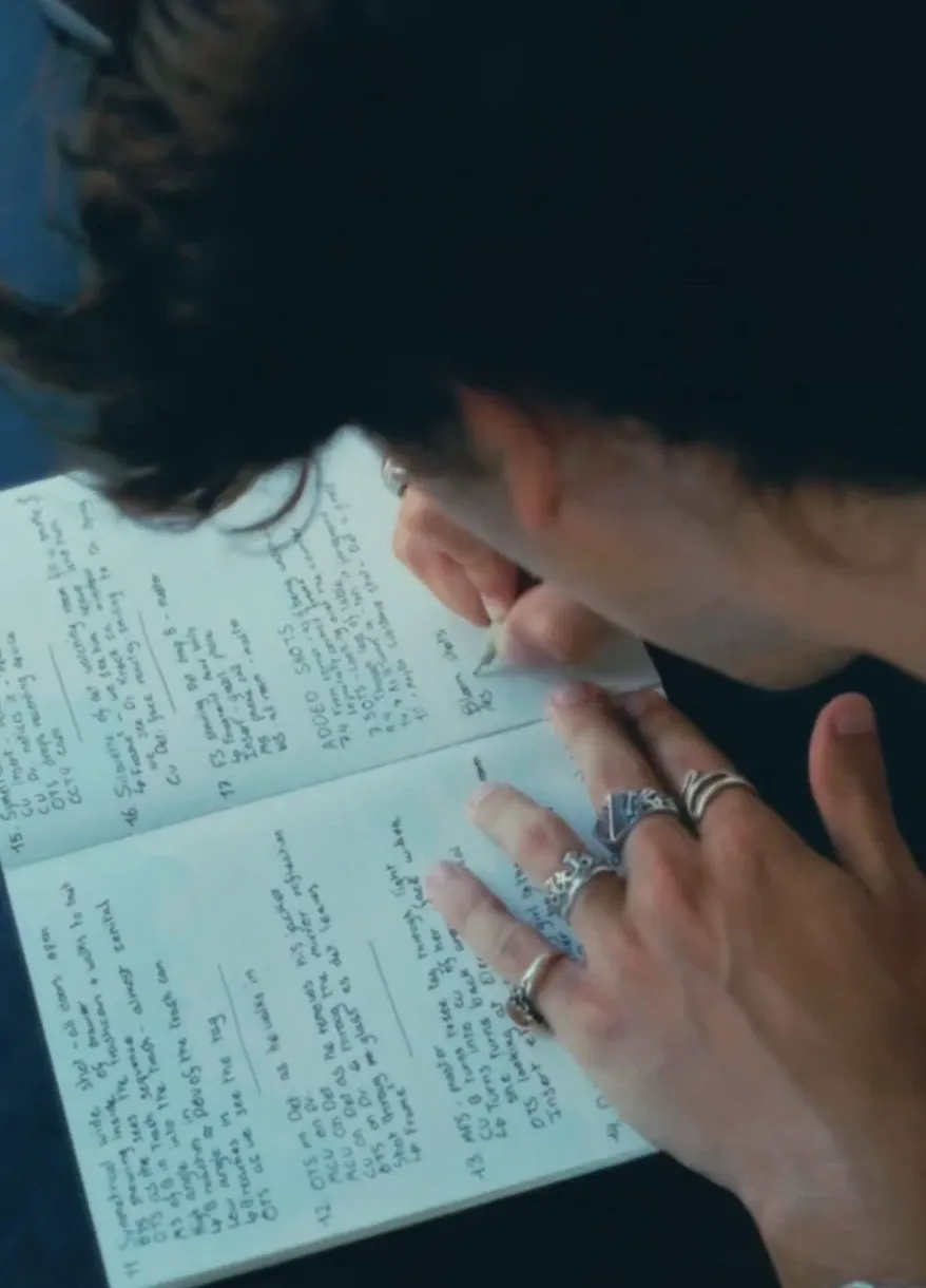 Writing in a paper journal