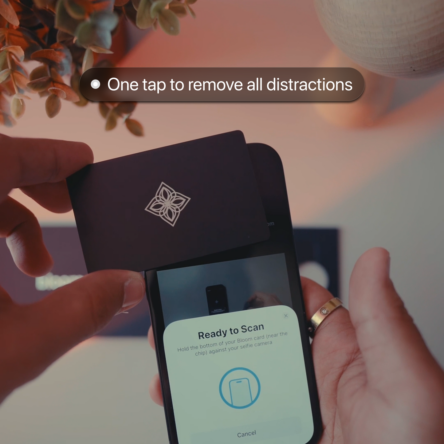 Bloom Card - Stainless Steel Keycard That Locks Distracting Apps